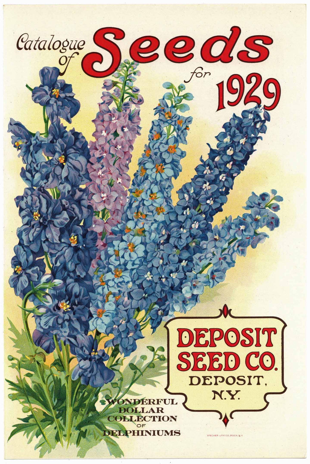 catalog flower seeds A Catalogue of Seeds for 1929, Deposit Seed Co., Antique – thelabelman