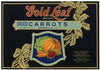 Gold Leaf Brand Vintage Carrot Can Label