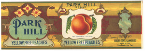 Park Hill Brand Vintage Peach Can Label