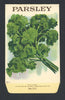 Parsley Antique Stock Seed Packet