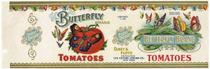 Butterfly Brand Vintage New York Tomato Can Label