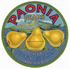 Paonia Brand Vintage Colorado Pear Crate Label