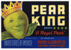 Pear King Brand Vintage Yakima Washington Pear Crate Label