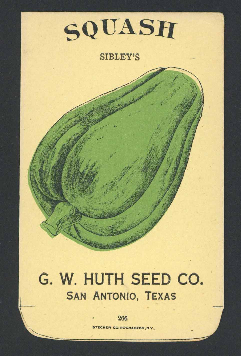 Squash Antique Huth Seed Co. Packet