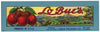 Lo Bue's Brand Vintage San Jose Cherry Crate Label