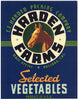 Harden Farms Brand Vintage Salinas California Vegetable Crate Label