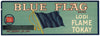 Blue Flag Brand Vintage Lodi Grape Crate Label