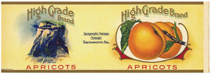 High Grade Brand Vintage Apricot Can Label