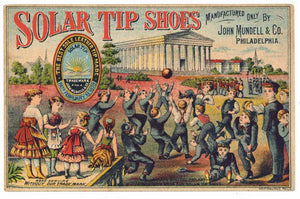 Victorian Trade Card, Solar Tip Shoes