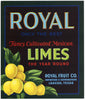 Royal Brand Vintage Laredo Texas Lime Crate Label