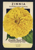 Zinnia Vintage Everitt's Seed Packet, California Giant Daffodil
