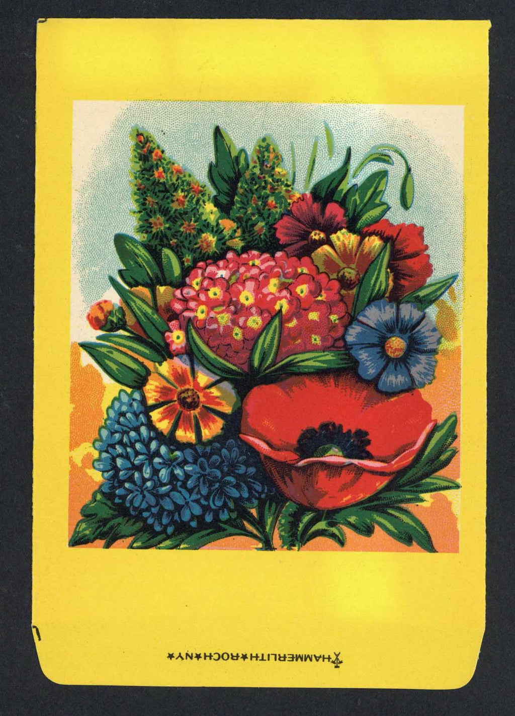 mixed flower seed packets Mixed Flowers Antique Stock Seed Packet, Hammerlith
