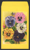 Pansy Antique Stock Seed Packet, Large Packet