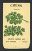 Cress Antique Huth Seed Co. Packet, Curled