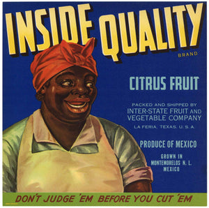 Inside Quality Brand Vintage La Feria Texas Citrus Crate Label