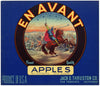 En Avant Brand Vintage  Apple Crate Label