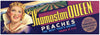 Thomaston Queen Brand Vintage Georgia Peach Crate Label