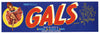 Gals Brand Vintage Fruit Crate Label