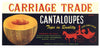Carriage Trade Brand Vintage Cantaloupe Crate Label