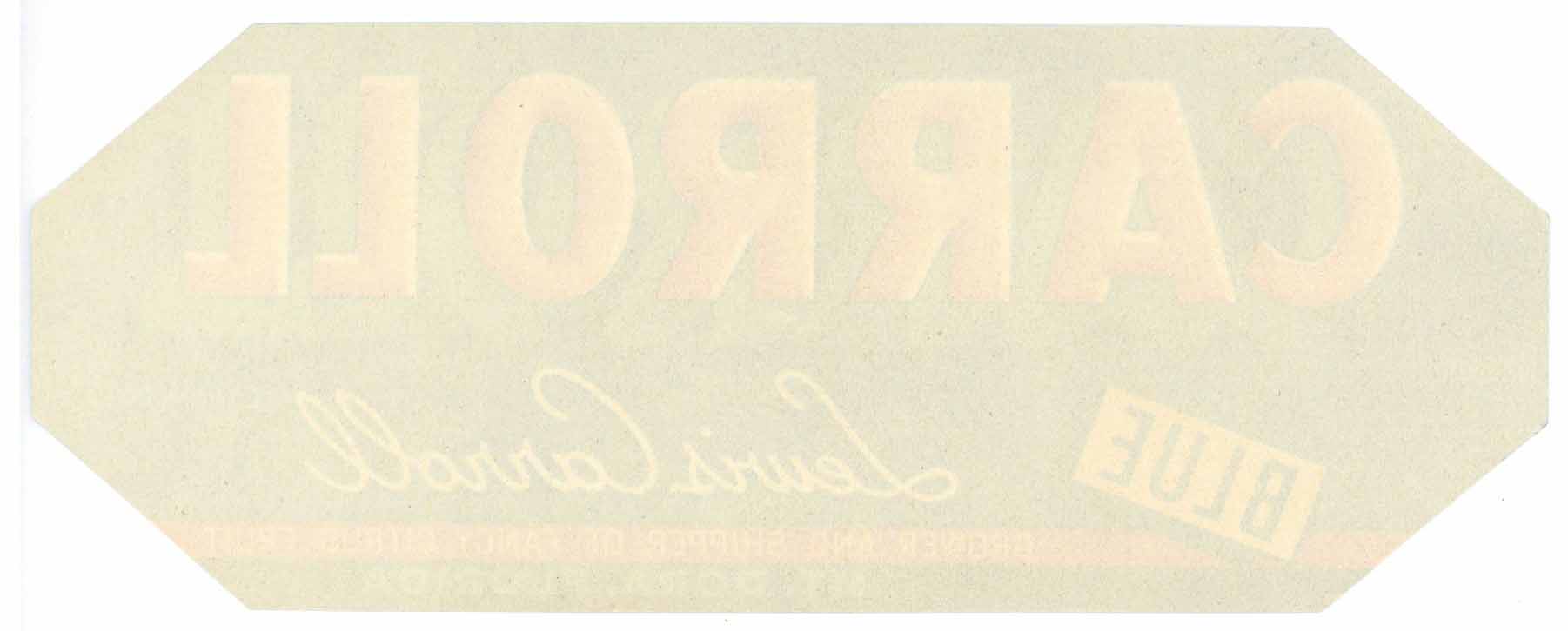 Carroll Brand Vintage Mt. Dora Florida Citrus Crate Label – thelabelman