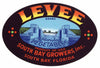 Levee Brand Vintage South Bay Florida Vegetable Crate Label