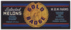 Gold Badge Brand Vintage Arizona Melon Crate Label
