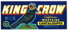 King Crow Brand Vintage Melon Crate Label
