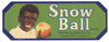 Snow Ball Brand Vintage Leesburg Florida Citrus Crate Label