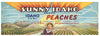 Sunny Idaho Brand Vintage Caldwell Peach Crate Label