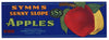 Symms Sunny Slope Brand Vintage Caldwell Idaho Apple Crate Label