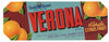 Verona Brand Vintage Avon Park Florida Citrus Crate Label