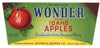 Wonder Brand Vintage Fruitland Idaho Apple Crate Label