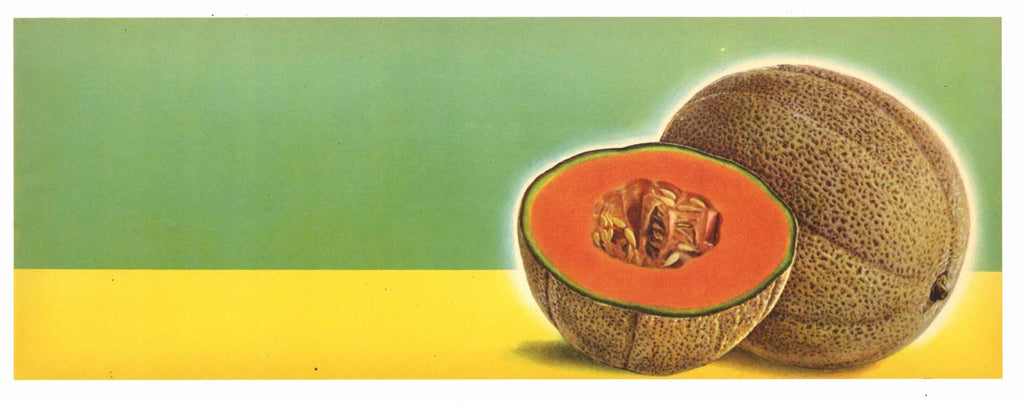 Stock Vintage Melon Crate Label