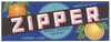 Zipper Brand Vintage Davenport Florida Citrus Crate Label