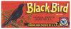 Black Bird Brand Vintage Howey Florida Citrus Crate Label