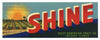 Shine Brand Vintage Orlando Florida Citrus Crate Label, h