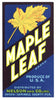 Maple Leaf Brand Vintage Oviedo Florida Citrus Crate Label, str