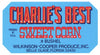Charlie's Best Brand Vintage Belle Glade Florida Corn Crate Label, blue