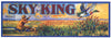 Sky King Brand Vintage Winter Garden Florida Citrus Crate Label