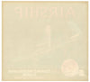 Airship Brand Vintage Fillmore, California Orange Crate Label