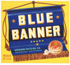 Blue Banner Brand Vintage Riverside Orange Crate Label