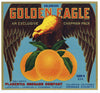 Golden Eagle Brand Vintage Placentia Orange Crate Label