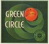 Green Circle Brand Vintage Riverside Orange Crate Label