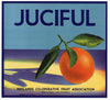 Juciful Brand Vintage Redlands Orange Crate Label