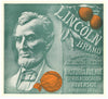 Lincoln Brand Vintage Riverside Orange Crate Label, green