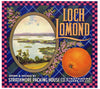 Loch Lomond Brand Vintage Tulare County Orange Crate Label