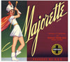 Majorette Brand Vintage Woodlake Orange Crate Label