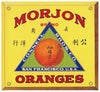 Morjon Brand Vintage Orange Crate Label
