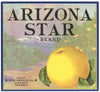 Arizona Star Brand Vintage Grapefruit Crate Label