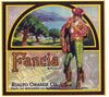 Fancia Brand Vintage Rialto Orange Crate Label